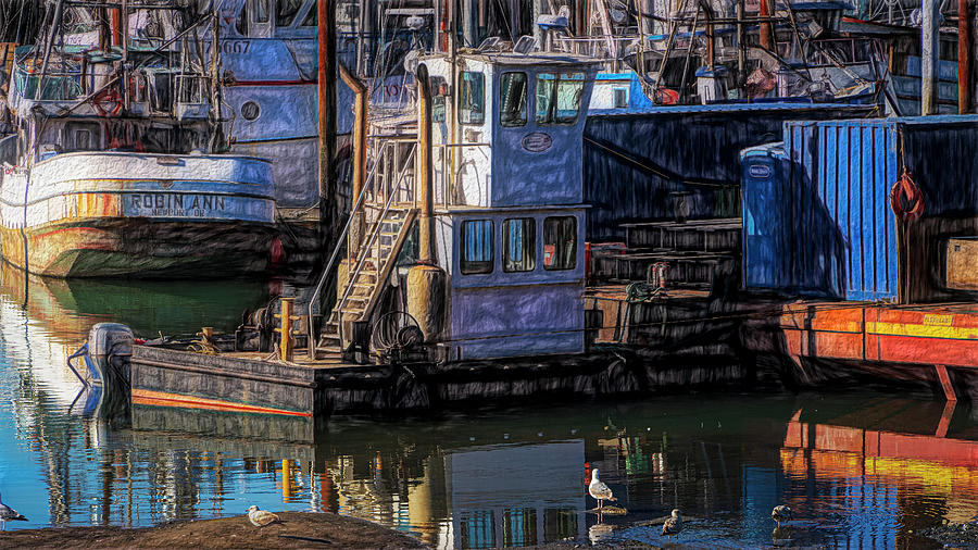 Harbor colors 2 Photograph by Bill Posner