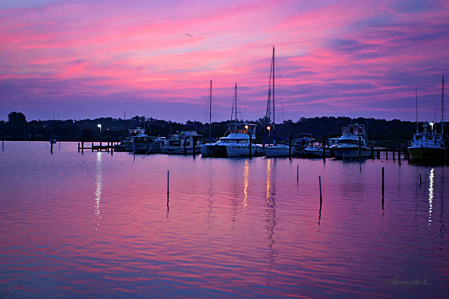 Harbor Sunrise Photograph by Alan Hausenflock