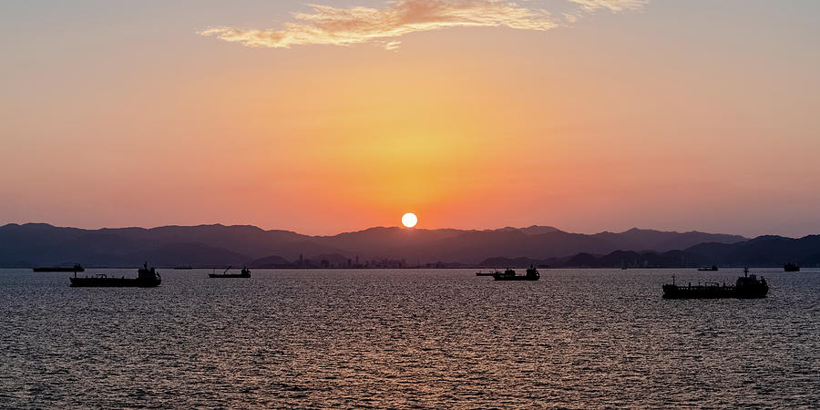 Harbor Sunset Photograph