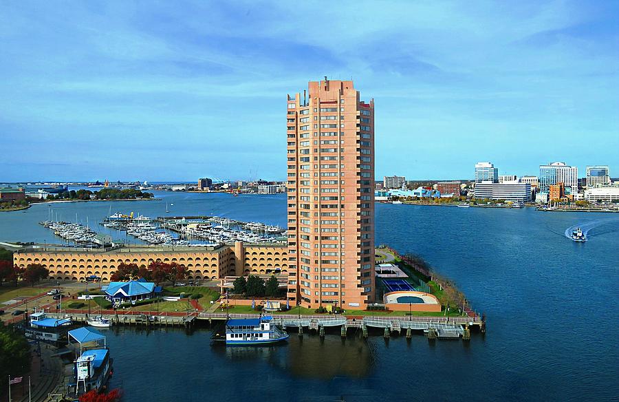 Harbor Tower In Portsmouth, Virginia On The Beautiful Elizabeth River Photograph