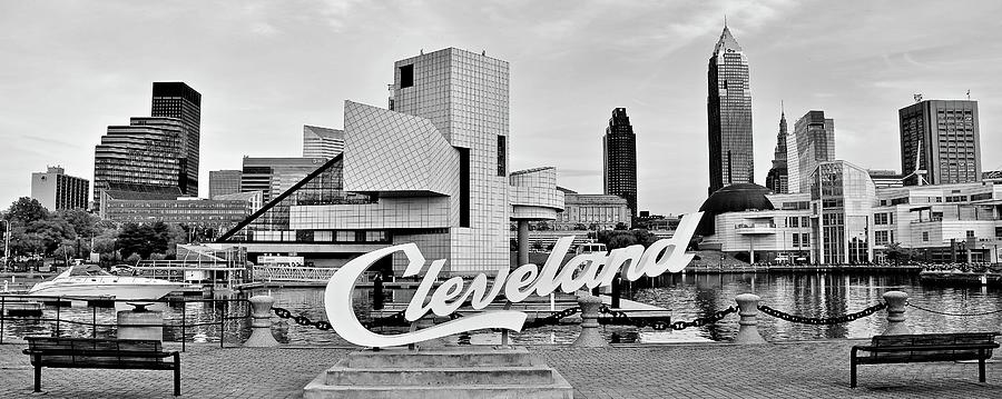 Cleveland Photograph - Harbor View of CLE by Frozen in Time Fine Art Photography