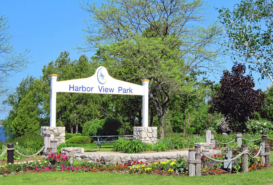 Harbor View Park Entrance Door County Photograph by Sharon Williams Eng ...