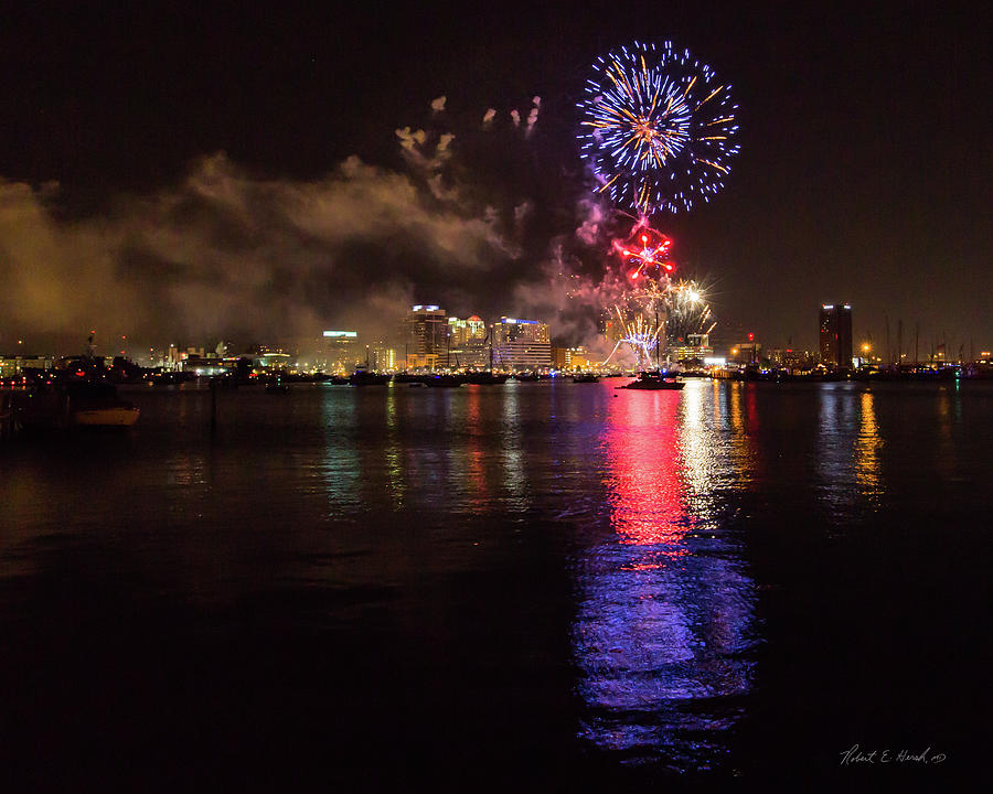 Harborfest Fireworks Photograph by Robert Hersh