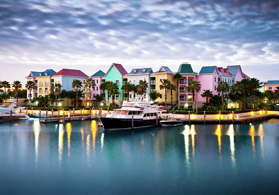 Harborside Resort At Dawn - Paradise Island Nassau Bahamas Photograph