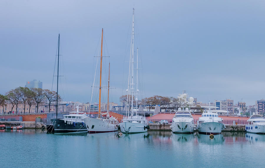 Harbour Beauty Barcelona Photograph by Angela Carrion Photography