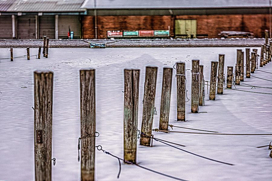 Harbour in winter #l7 Photograph by Leif Sohlman