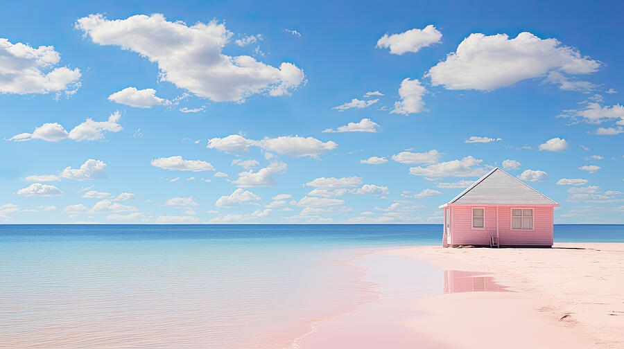 Harbour Island Pink Sand Digital Art