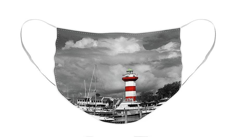 Harbourtown Clouds Face Mask Photograph by Jerry Griffin
