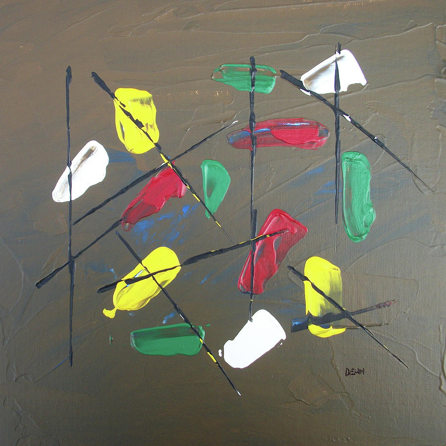Hard Candy Abstract by David Dehner Painting by David Dehner