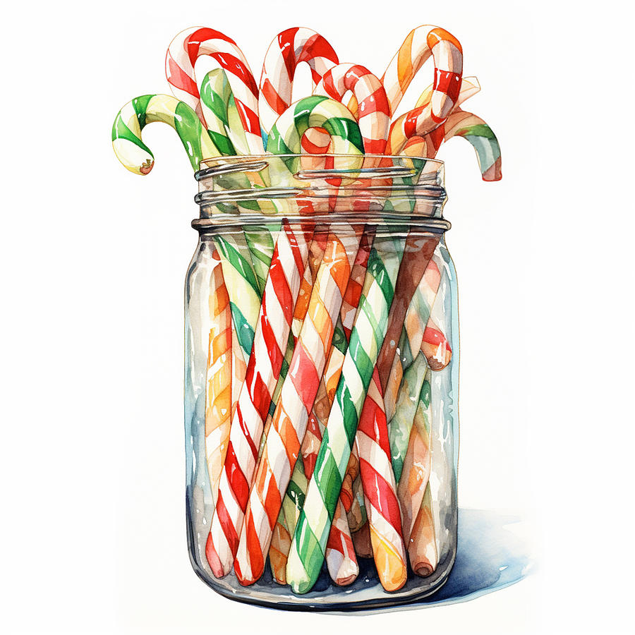 Hard Candy Christmas Painting by Dana Thompson - Fine Art America