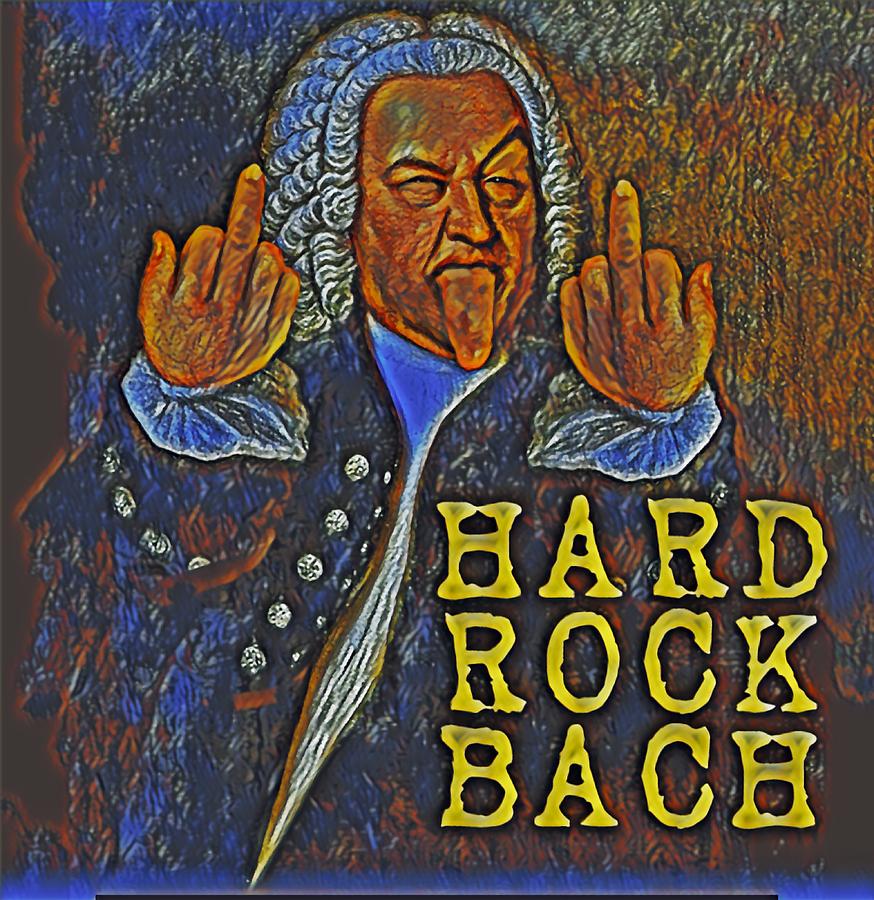 Hard Rock Bach in all 50 States Arizona  Mixed Media by Bencasso Barnesquiat