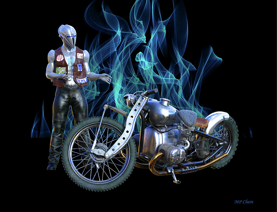 Hard-Tail Rat-Bike Digital Art by Michael Cleere