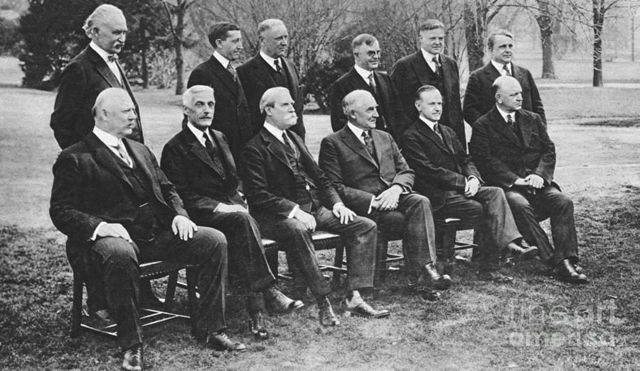 Harding Cabinet, 1921 Photograph by Granger