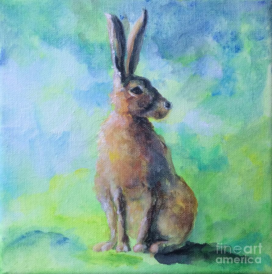 Hare Painting by Lizzy Forrester