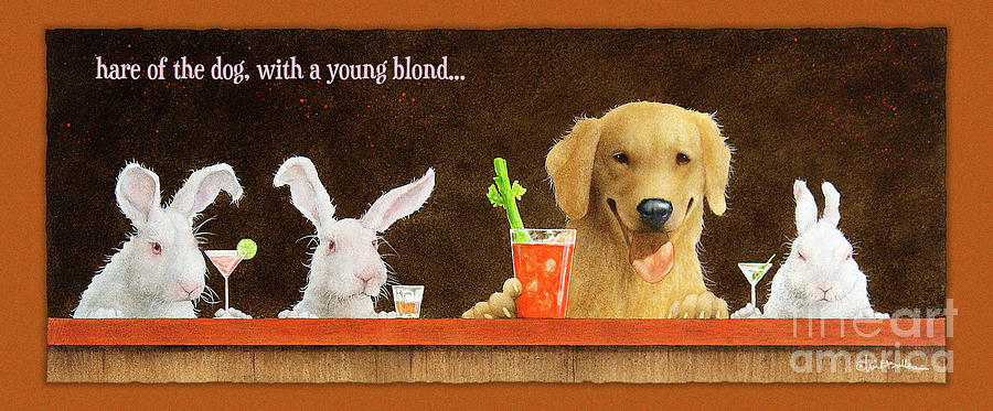 Hare Of The Dog, With A Young Blond... Painting by Will Bullas