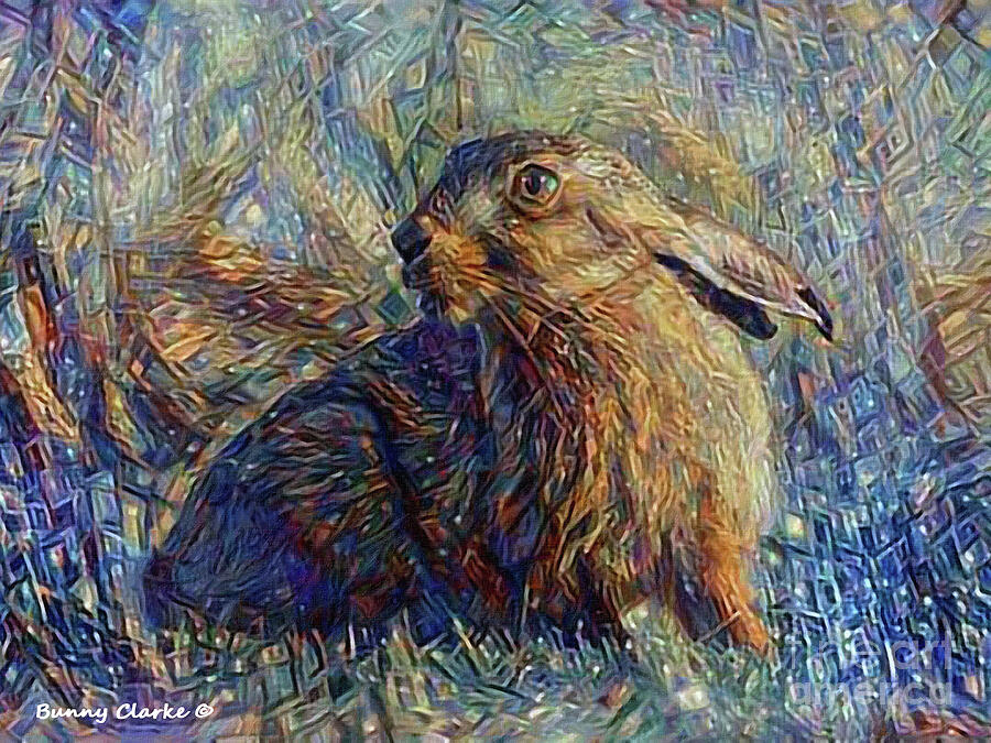 Hare Raising Digital Art by Bunny Clarke