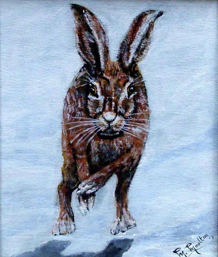HARE Running Painting by Mackenzie Moulton