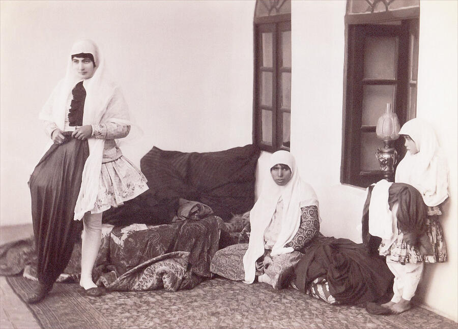 Harem of Naser Al Din Shah Qajar, Iran, c1890 Photograph by Att to ...