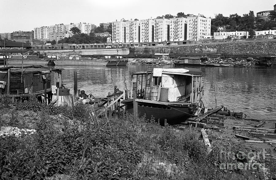 Boat Photograph - Harlem River Squatters, 1933  by Cole Thompson