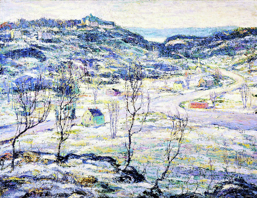 Ernest Lawson Painting - Harlem Valley, Winter - Digital Remastered Edition by Ernest Lawson
