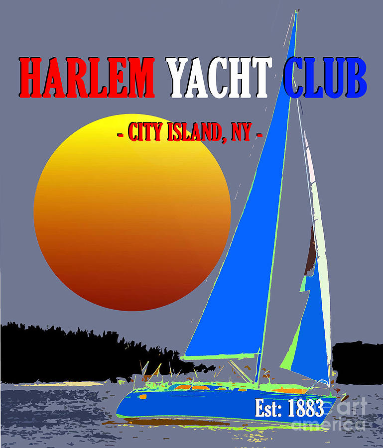 Harlem Yacht Club 1883 Mixed Media by David Lee Thompson