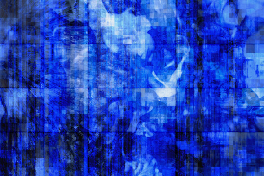 Harlequin - Blue Digital Art by Richard Andrews