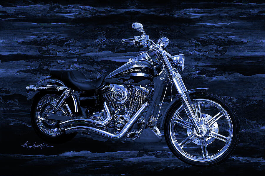 Harley Blue Midnight Painting