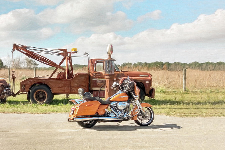 Harley Davidson-10 Digital Art by John Kirkland