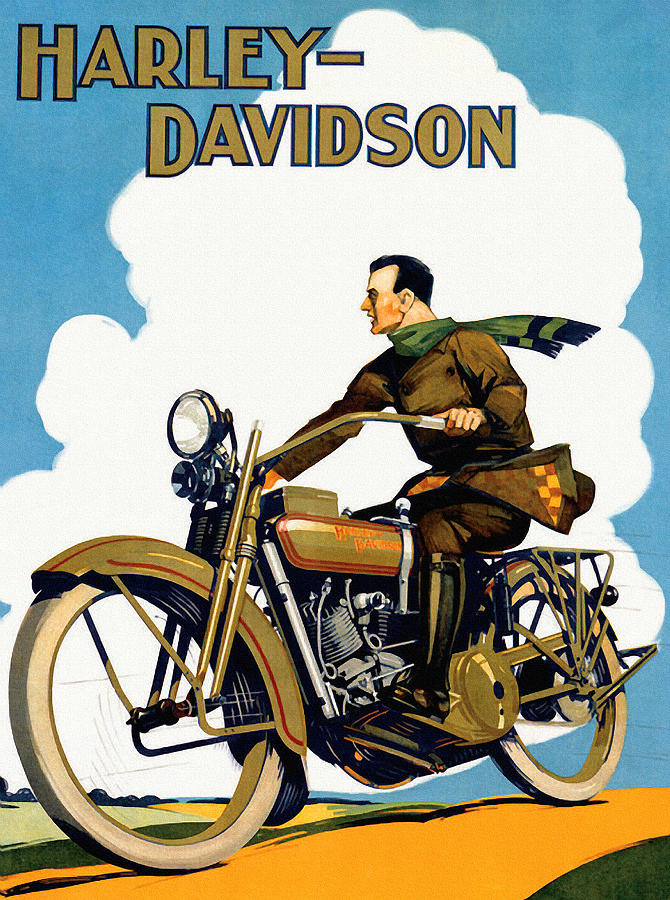 vintage harley davidson posters