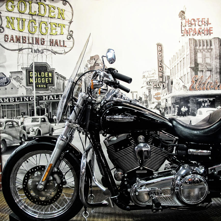 Harley Davidson Motorcycle Las Vegas Photograph by Gigi Ebert - Fine