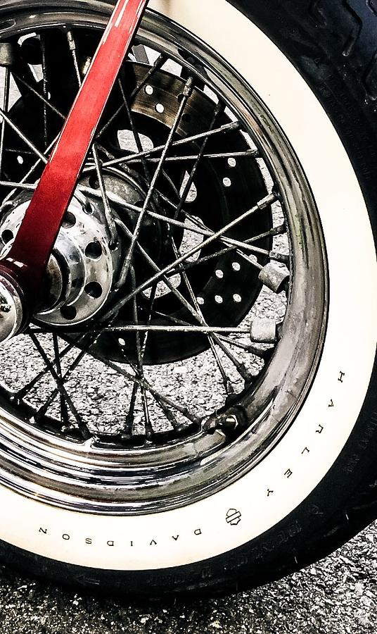 Harley Davidson Motorcycle Tire Photograph by Marie Christiane Mello