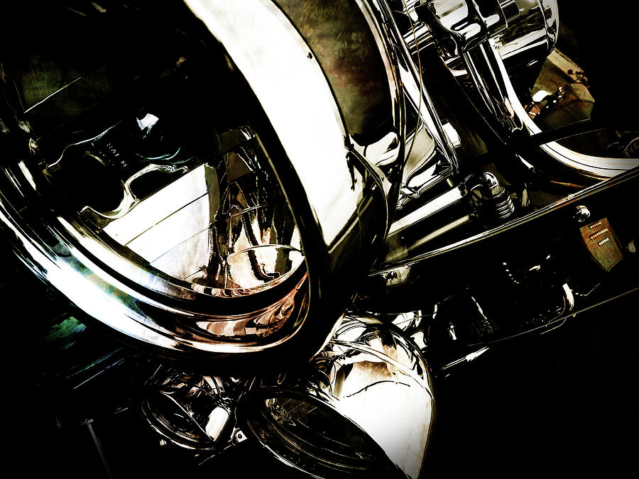 Mc Photograph - Harley Motorcycle Chrome by Krista Droop Mc Photograph - Harley Motorcycle Chrome by Krista Droop