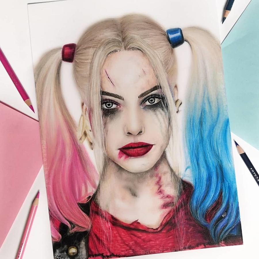 Harley Quinn drawing - YodelArtAuction - Drawings & Illustration,  Entertainment, Movies, Action & Adventure - ArtPal