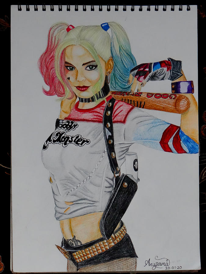 Harley Quinn Painting by Anupama Mandal | Fine Art America