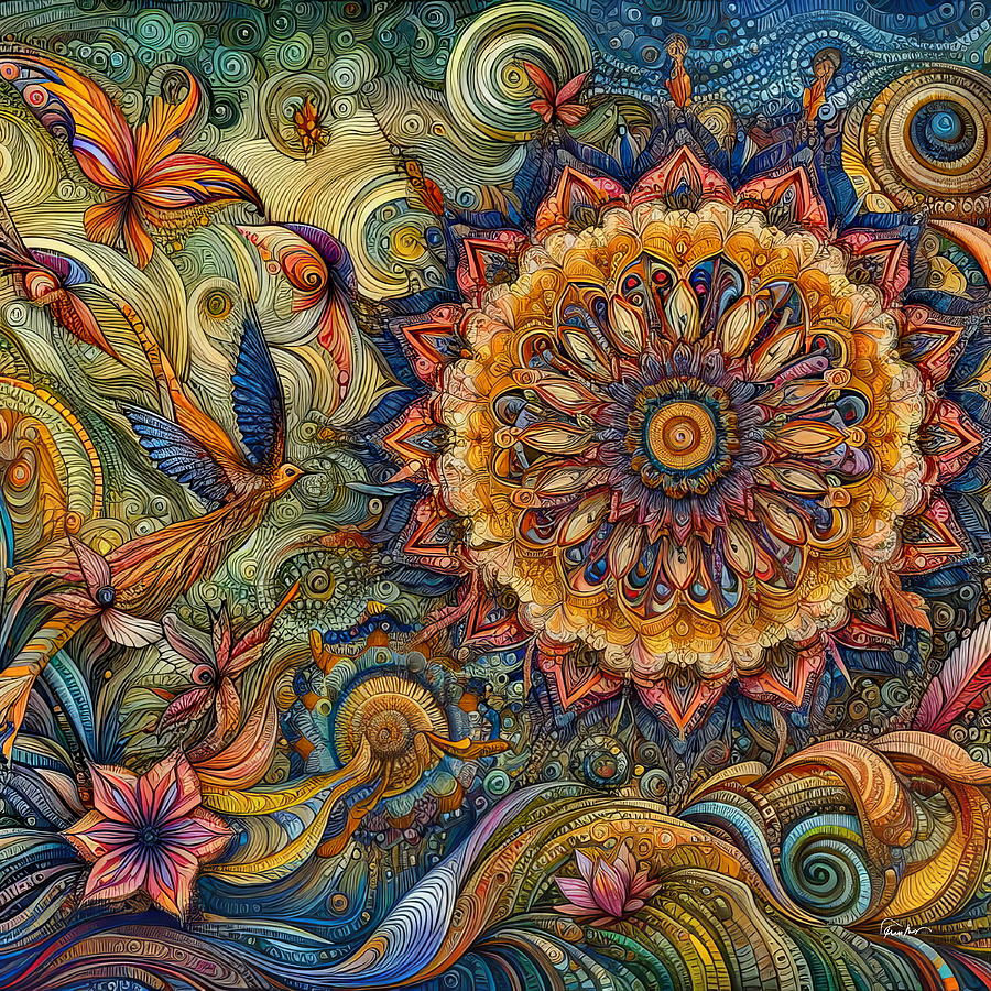 Harmony in Bloom Digital Art by Russ Harris