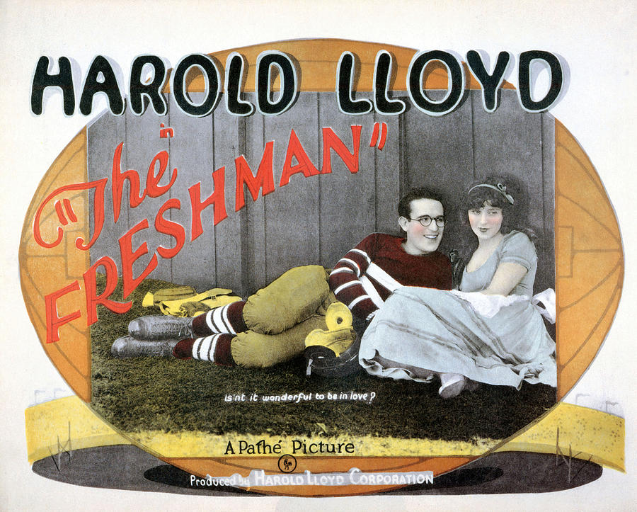 HAROLD LLOYD and JOBYNA RALSTON in THE FRESHMAN -1925-, directed by FRED NEWMEYER. Photograph by Album