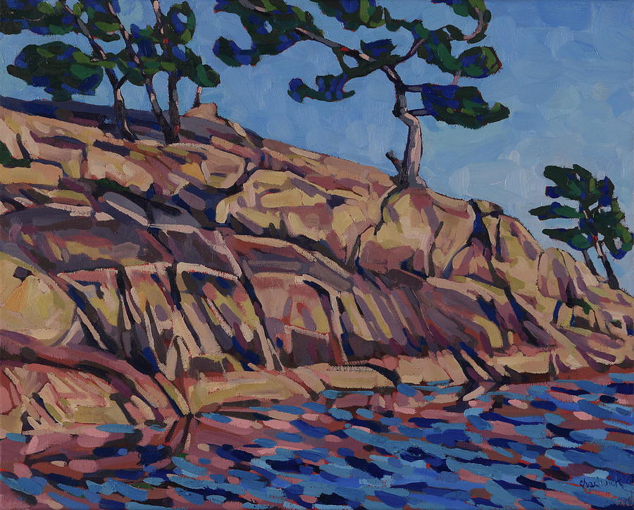 Harolds Point at Killbear Painting by Phil Chadwick