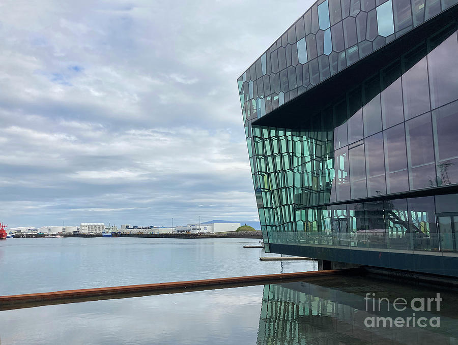 Harpa Concert Hall and Waterside at Reykjavik Iceland Photograph by Phil Banks
