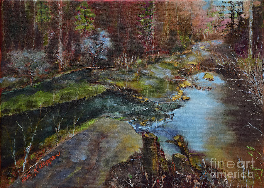 Harper Creek Finale Painting by Jan Dappen