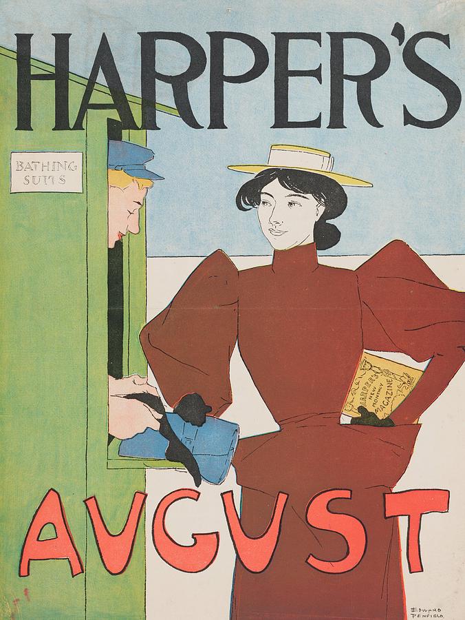 Harpers August 1894 Digital Art by Kim Kent