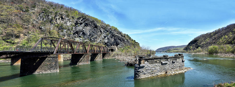 Harpers Ferry - panorama Photograph by Brendan Reals