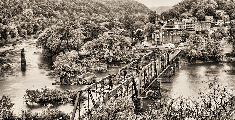 Harpers Ferry Sepia Photograph by JC Findley