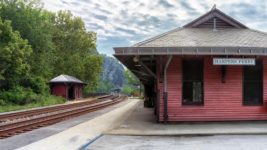 Harpers Ferry Train Station  Photograph by Susan Rissi Tregoning
