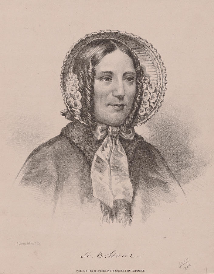 Harriet Beecher Stowe Drawing by J Jones - Fine Art America