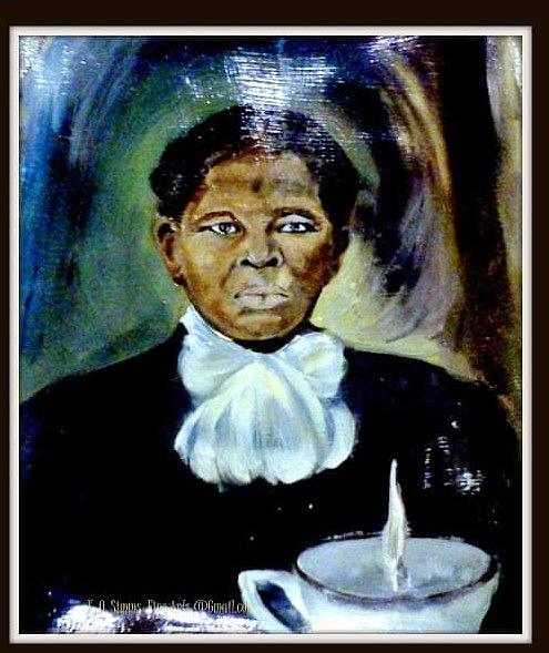 Harriet Black Moses Tubman Painting By Keith Obrien Simms