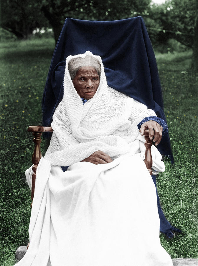 Harriet Tubman At Home In New York - 1911 - Colorized Photograph by War Is Hell Store