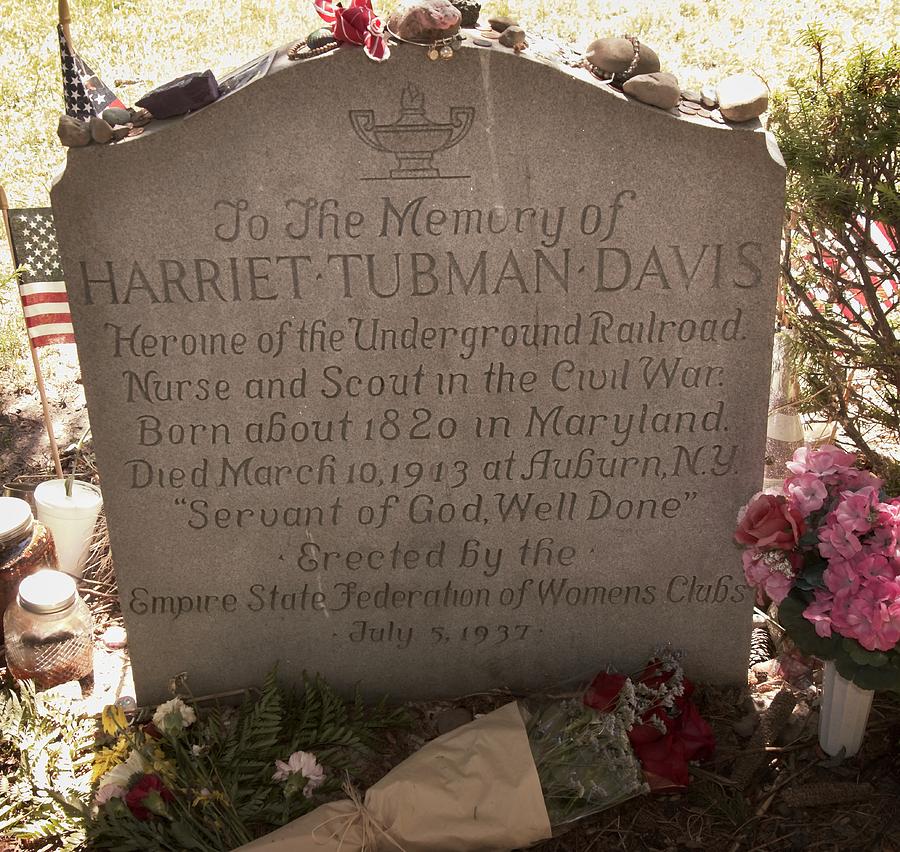 Harriet Tubman Grave site Photograph by Arnold Hence Harriet Tubman Grave site Photograph by Arnold Hence