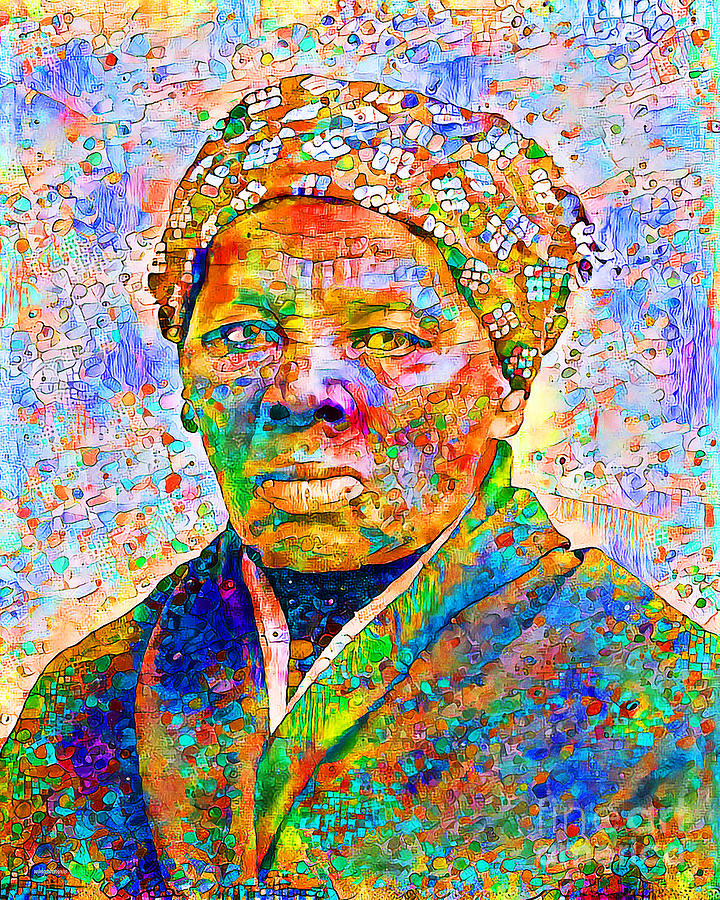 Harriet Tubman Underground Railroad in Contemporary Vibrant Colors 20200710-z Mixed Media by Wingsdomain Art and Photography
