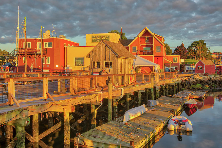 Harriet Webster Pier at Gloucester Harbor Photograph by Juergen Roth