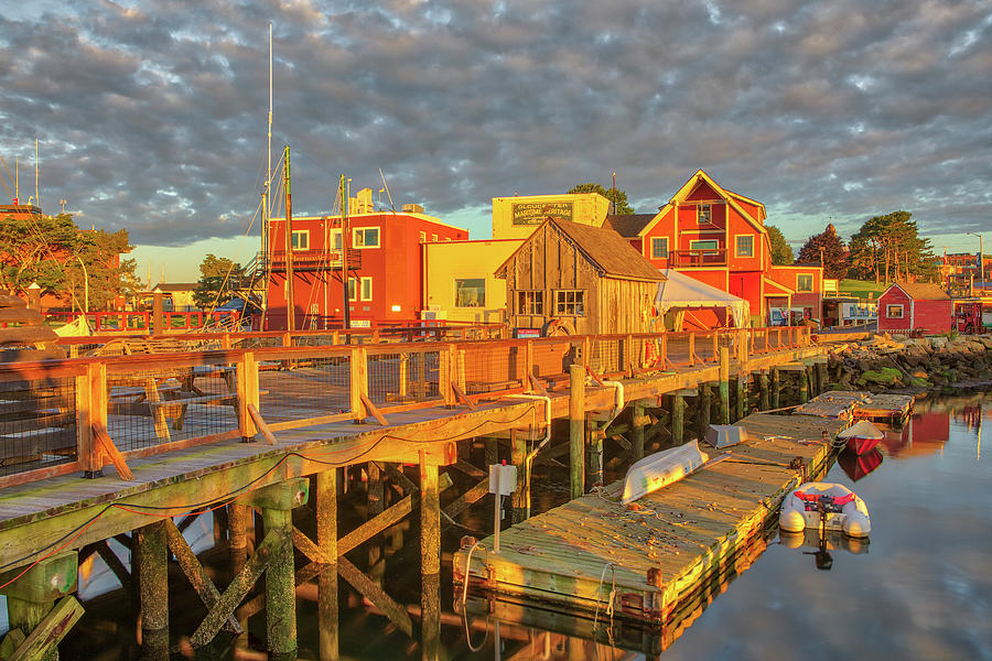 Harriet Webster Pier at Maritime Gloucester Harbor Photograph by Juergen Roth